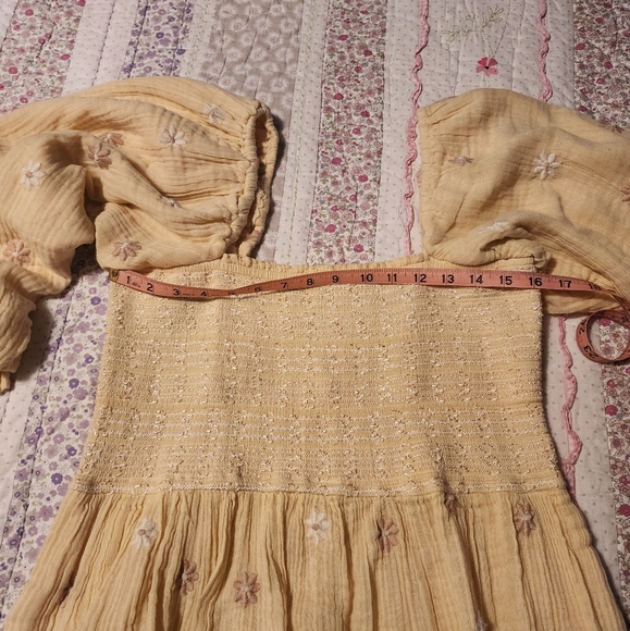 FREE PEOPLE Dahlia Embroidered Maxi Dress - LARGE NWOT - Picture 3 of 7